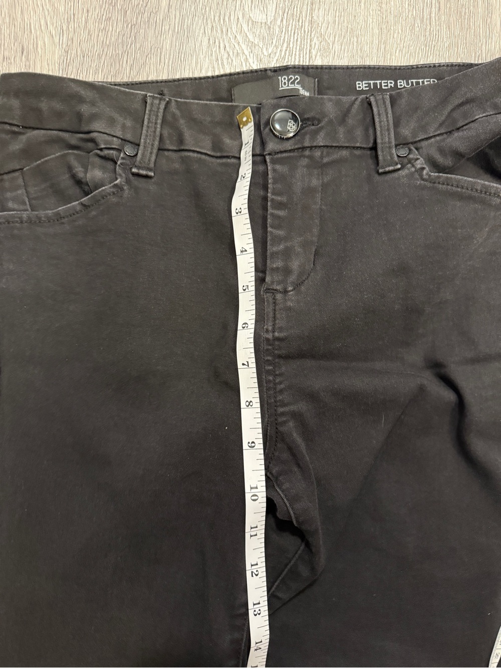 (2) 1822 Denim Blue/Black Women’s Jeans Bootcut Size 8/29 Better Butter Stretch - Picture 15 of 16